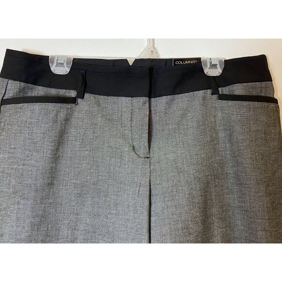 NWT Express Columnist Pants Barely Boot Low Rise Black Gray Size 12 Regular New - Picture 2 of 6